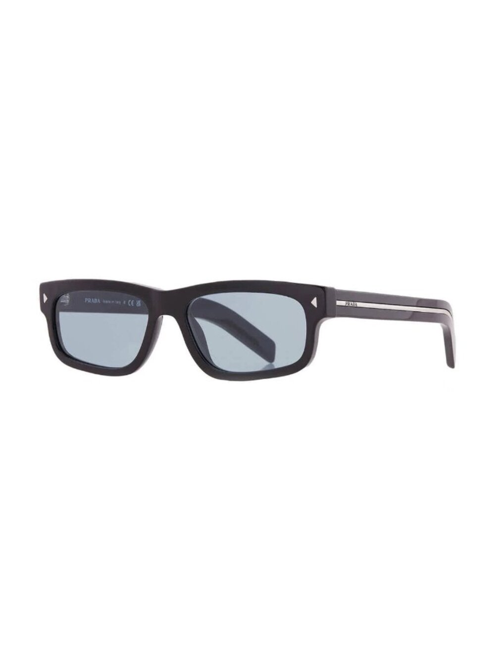 Prada Blue Vintage Rectangular Men's Sunglasses PR B11S 16K60P 57 PR B11S 16K60P